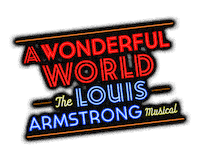 awonderfulworldbway awonderfulworldbway awwbroadway the louis armstrong musical Sticker