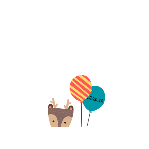 Deer Balloons Sticker by PSfamilyNYC