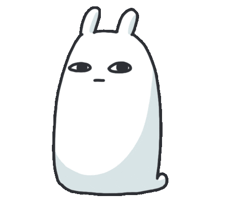 Bunny Think Sticker by bunny_is_moving