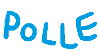 vollepolle dancing letters pollen polle Sticker