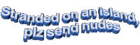Desert Island Nudes Sticker by AnimatedText