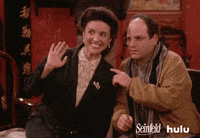 george costanza elaine GIF by HULU