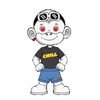 Chill Out Sticker by Zhot