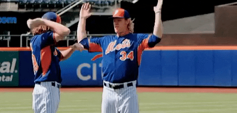 Stretching Ny Mets GIF by MLB