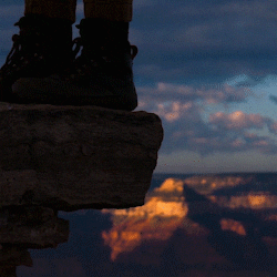 GrandCanyonTV foot danger edge cliff GIF