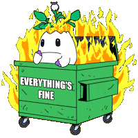 Nervous Its Fine Sticker by Magic Eden