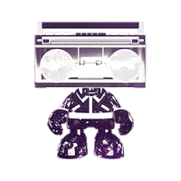 3D Doombox Sticker by ⚡️Superplastic ⚡️
