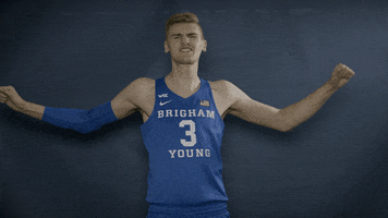 Byu Basketball Gocougs GIF by BYU Cougars