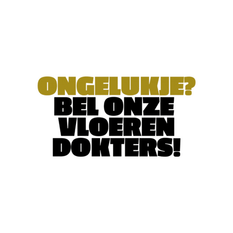 DeVloerenDokters call accident medical floor Sticker