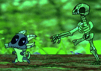Monster Mash Running GIF by miyrumiyru