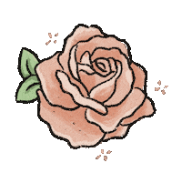 sasacalligraphyarts flower rose 玫瑰 sasacalligraphyarts Sticker