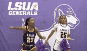 Rock N Roll Basketball GIF by LSUA Athletics