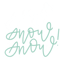 christmas snow Sticker by DeBrosse