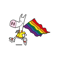 Regenbogenflagge Sticker by LSBNRW