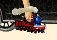 akaidaia eyes toys little girl Toy Train GIF