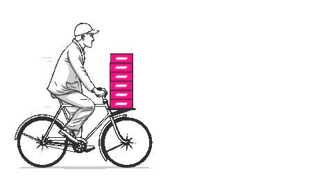 Bike Delivery Sticker by Yoga Junkies