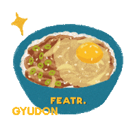 Gyudon Sticker by The Fat Kid Inside