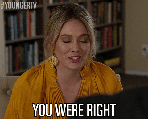 you're right tv land GIF by YoungerTV