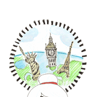 TravelwithMeandSee travel kids rain nyc Sticker