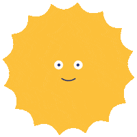 happy sun Sticker by HoldNorgeRent