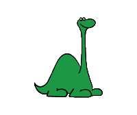 brontosauruspraha green neck dinosaurus brontosaurus Sticker