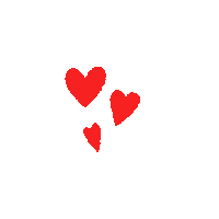 Red Hearts Sticker by AMOREPACFIC