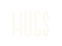 Lettering Hugs Sticker
