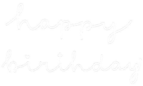 Happy Birthday Text Sticker
