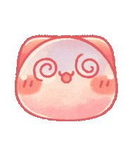 TONESHIEEE pink orange spa neko Sticker