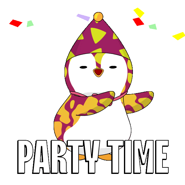 Happy We Did It Sticker by Pudgy Penguins