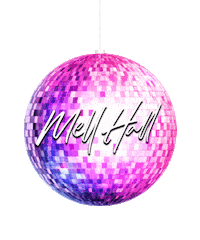 SweatItOutMusic disco club sweat mell hall Sticker