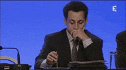 nicolas sarkozy ennui GIF by franceinfo