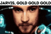 Tony Stark Gold GIF