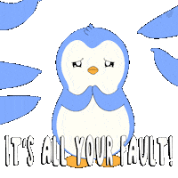 Sad Penguin Sticker by Pudgy Penguins