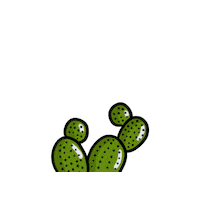 Cactus Hello Sticker