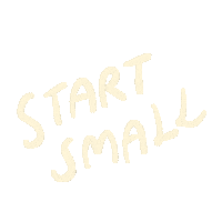 Text Start Small Sticker by Dinda Puspitasari