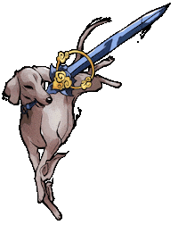 Wolf Sword Sticker