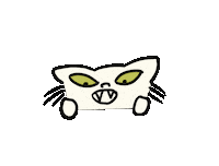 Cat Eating Sticker
