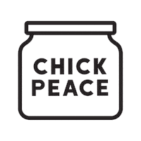 Chickpeace jar zero waste refill chickpeace Sticker