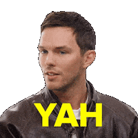 Nicholas Hoult Yes Sticker by BuzzFeed