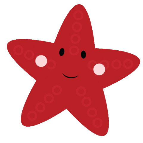 Sea Star Smile Sticker