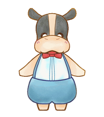 Cow Hello Sticker