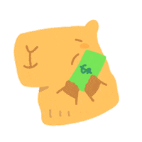 WeirdoStudio money raven capybara crow Sticker