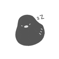 WeirdoStudio sleep sleepy nap raven Sticker