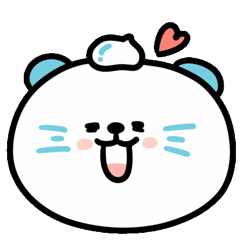 Cream Otter Sticker by 大白丸丸(daibai maru)