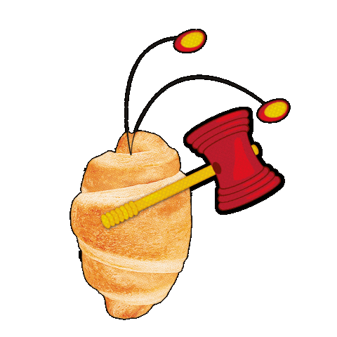 Chapulincolorado Croissant Sticker by Grupo Chespirito