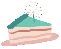 Eat Birthday Cake Sticker by Brkich Design Group