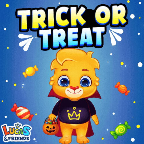Trick Or Treat Halloween GIF by Lucas and Friends by RV AppStudios