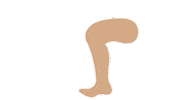 emojivid emoji people leg emojivid Sticker
