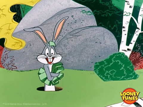 bugs bunny money GIF by Looney Tunes